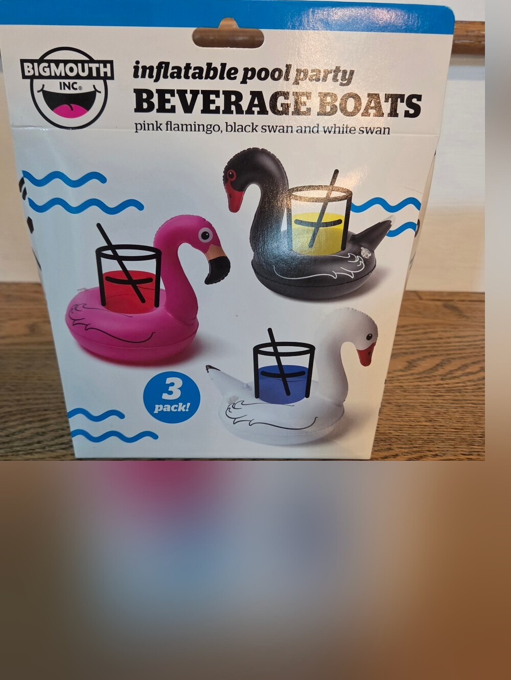 Big Mouth Inc. - Inflatable Pool Party Beverage Boats (Set Of 3) - New